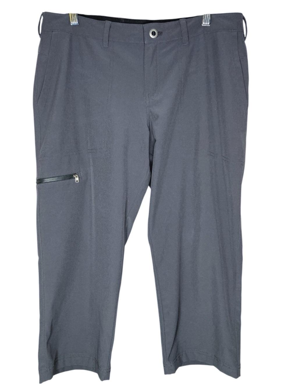 Women's 10 Patagonia Women's Happy Hike Cropped Pants Forge Grey Crops Bottoms